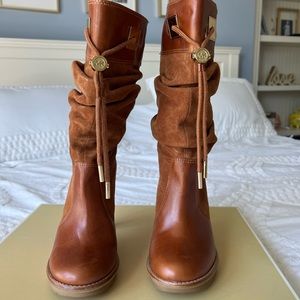 Michael Kors Tan Suede Boots